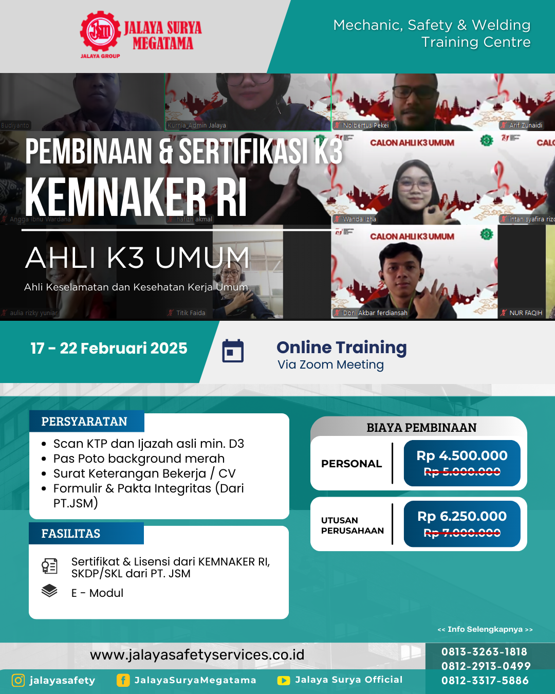 AK3U Januari 2025 Ahli K3 Umum Januari 2025